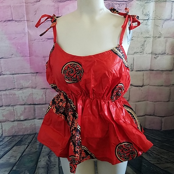 African Print Top - Picture 2 of 5